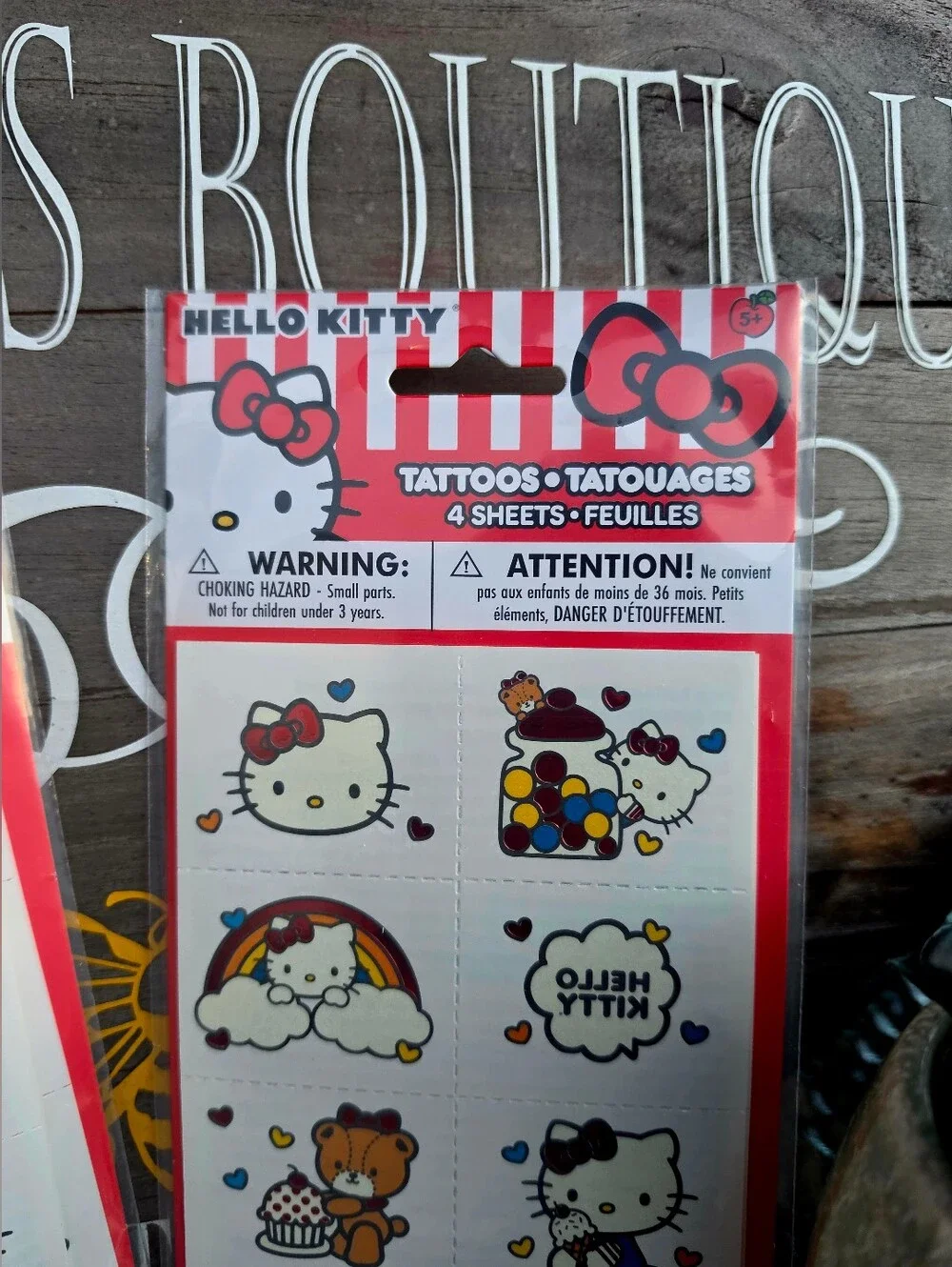 2 Hello Kitty & Friends Tattoos 24ct